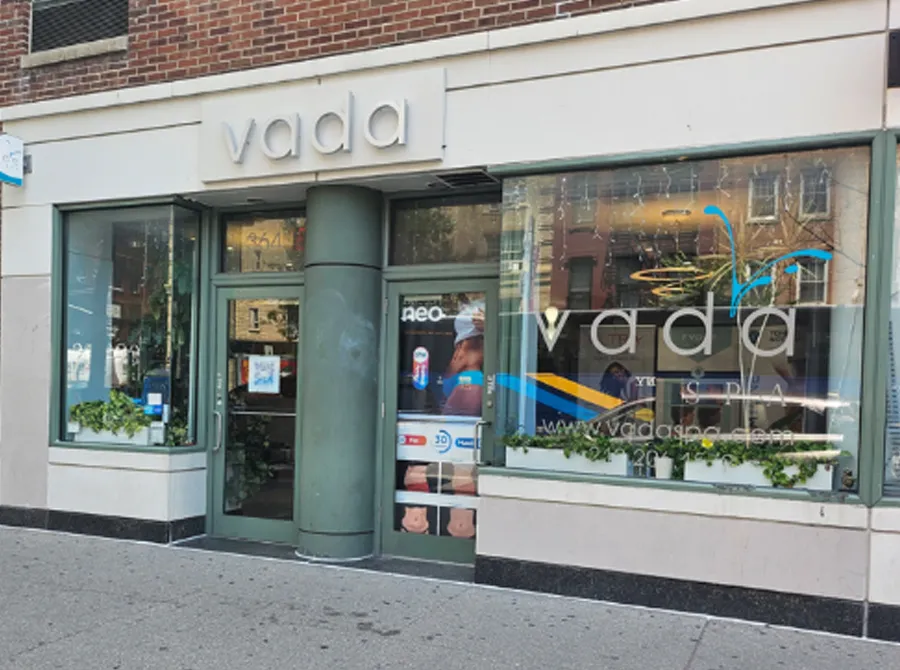 The Vada Spa storefront on 6th Avenue in the West Village.